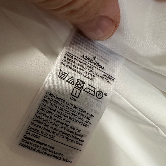 NWOT Banana Republic White Blazer size 4 - Picture 5 of 9